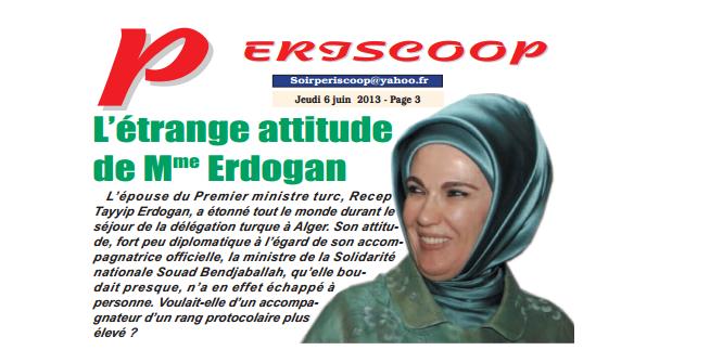 Emine Erdoğan Cezayir’de kriz çıkardı