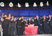 BAHÇELI, GÖLBAŞI’NDA TEMEL ATMA TÖRENINE KATILDI