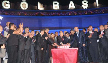 BAHÇELI, GÖLBAŞI’NDA TEMEL ATMA TÖRENINE KATILDI