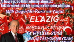Sivas’ın ötesinde MHP rüzgârı: Elazığ’da “kardeşlik” heyecanı başladı