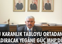 Bu karanlık tabloyu ortadan kaldıracak yegâne güç MHP’dir