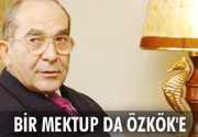 BİR MEKTUP DA ÖZKÖK’E