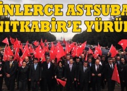 Astsubaylardan siyah bantlı sessiz çığlık yürüyüşü