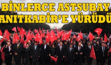 Astsubaylardan siyah bantlı sessiz çığlık yürüyüşü