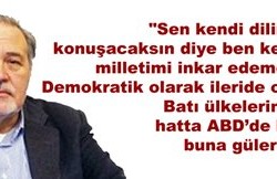 Sen kendi dilinde konuşacaksın diye…