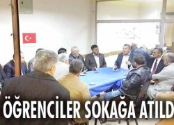 “Kız öğrenciler sokağa atıldı”