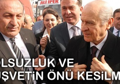 YOLSUZLUK VE RÜŞVETİN ÖNÜ KESİLMELİ