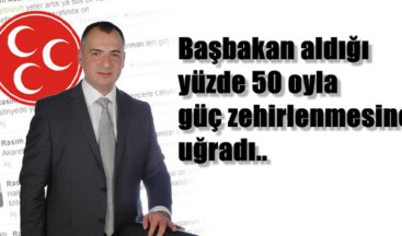 Başbakan aldığı yüzde 50 oyla güç zehirlenmesine uğradı