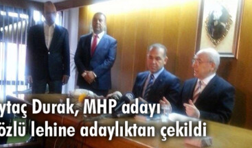 AYTAÇ DURAK ADAYLIKTAN ÇEKİLDİ.!