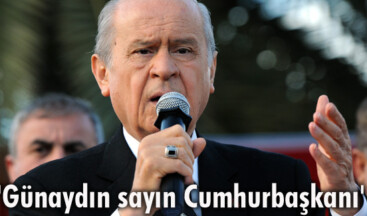 ‘Günaydın sayın Cumhurbaşkanı’
