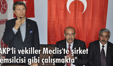Halaçoğlu: AKP’li vekiller Meclis’te şirket temsilcisi gibi çalışmakta