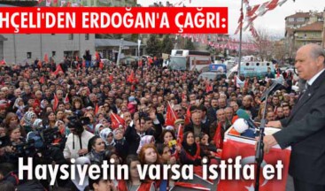 Haysiyetin varsa istifa et