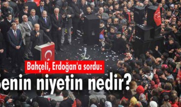 Bahçeli, Erdoğan’a sordu