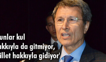 Bunlar kul hakkıyla da gitmiyor, millet hakkıyla gidiyor