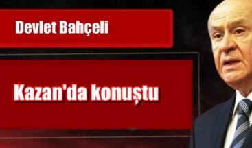 Devlet Bahceli Kazanda konustu