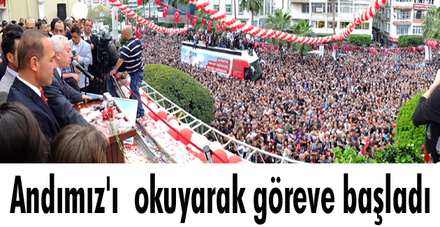 Andımız’ı okuyarak göreve başladı