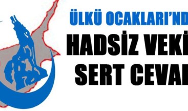 Ülkü Ocakları’ndan Hadsiz Vekile Sert Cevap!