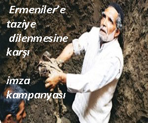 Ermeniler’e taziyeye protesto kampanyası