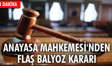 Anayasa Mahkemesi’nden flaş Balyoz kararı