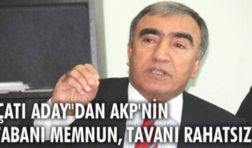 “Çatı Aday”dan AKP’nin tabanı memnun, tavanı rahatsız