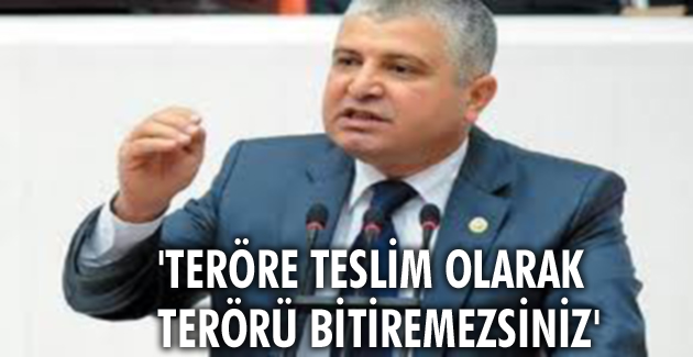 Teröre teslim olarak terörü bitiremezsiniz