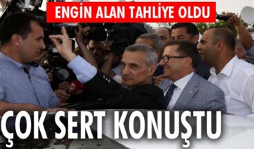 Engin Alan tahliye oldu, çok sert konuştu
