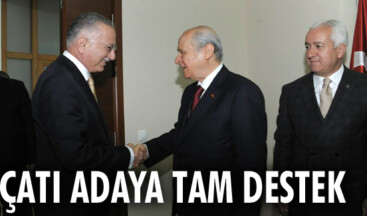 Çatı adaya tam destek