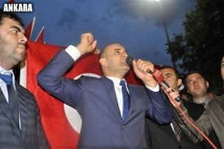 Olcay Kılavuz Ankara’da Bayrak Yürüyüşüne Katıldı