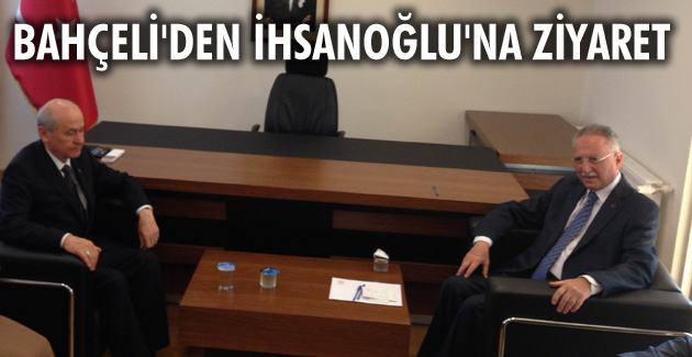 Bahçeli’den İhsanoğlu’na ziyaret