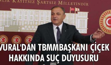 Vural’dan TBMM Başkanı Çiçek hakkında suç duyusuru