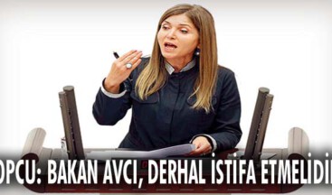 Topcu: Bakan Avcı, derhal istifa etmelidir