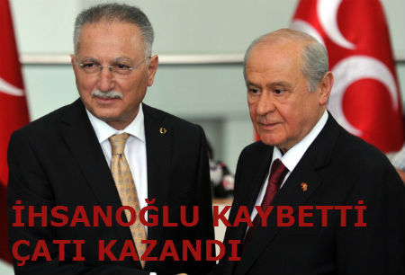 İHSANOĞLU KAYBETTİ ÇATI KAZANDI