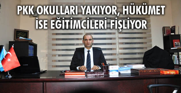 Kılavuz: PKK okulları yakıyor, hükümet ise eğitimcileri fişliyor