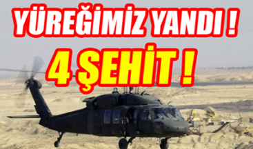 Kaybolan Helikopterin Enkazına Ulaşıldı: 4 Şehit