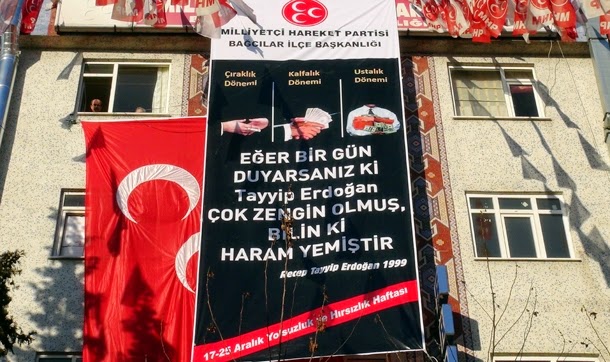 BAĞCILAR MHP’DE YOLSUZLUK PANKARTI