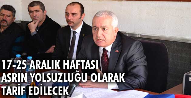 17-25 Aralık haftası asrın yolsuzluğu olarak tarif edilecek