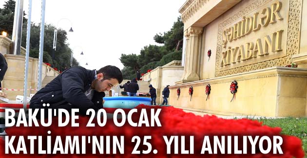 Bakü’de 20 Ocak Katliamı’nın 25. yılı anılıyor
