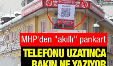 MHP yine pankartla vurdu!