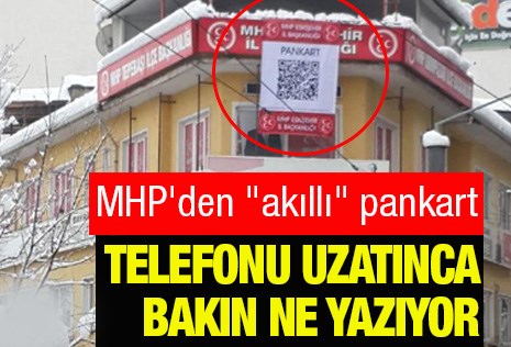 MHP yine pankartla vurdu!