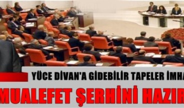 MHP Muhalefet Şerhini Hazırladı