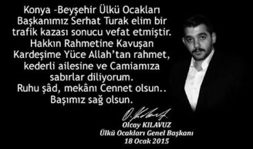 Ülkü yolunda bir kurban verdik.. Başımız Sağolsun..
