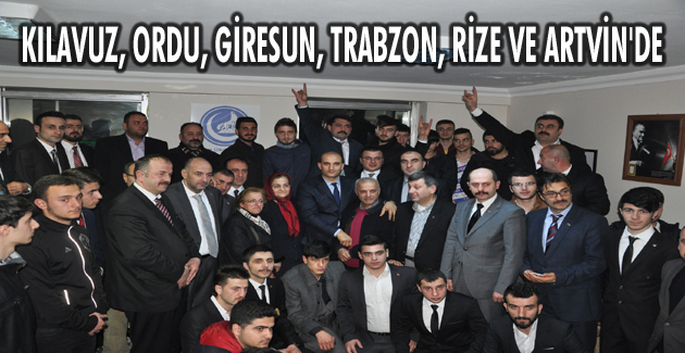 Kılavuz, Ordu, Giresun, Trabzon, Rize ve Artvin’de