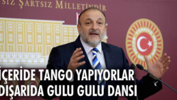 İçeride tango yapıyorlar, dışarıda gulu gulu dansı