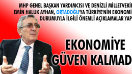 Ekonomiye güven kalmadı