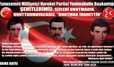 Şehitler için, Hayra davet