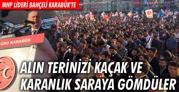 Alın terinizi kaçak ve karanlık saraya gömdüler
