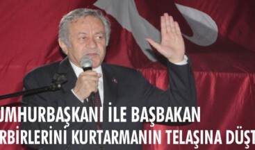 Cumhurbaşkanı ile Başbakan birbirlerini kurtarmanın telaşına düştü