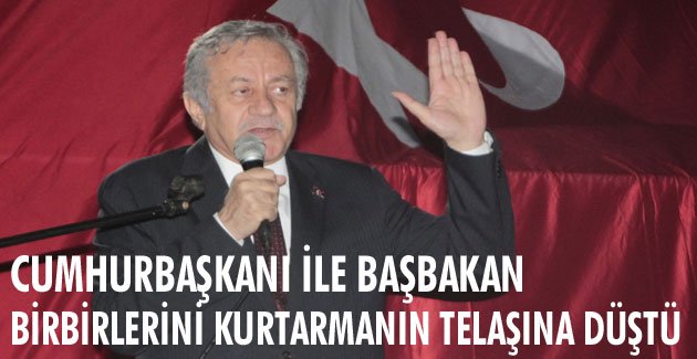 Cumhurbaşkanı ile Başbakan birbirlerini kurtarmanın telaşına düştü