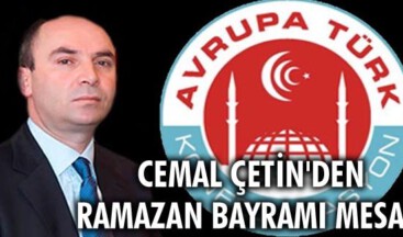 Cemal Çetin’den Ramazan Bayramı mesajı