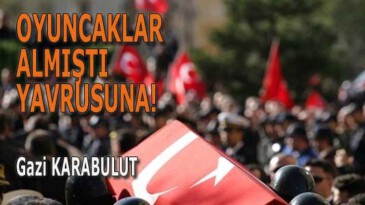 OYUNCAKLAR ALMIŞTI YAVRUSUNA!
